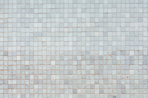 Small gray tiles background, elegant gresite full frame view.