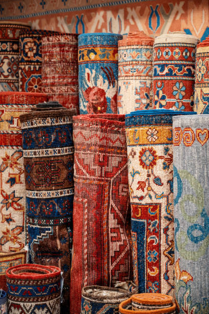 istock Multiple carpets at the Grand Bazaar in Istanbul, Turkey 1480095880