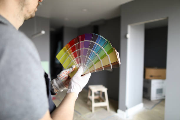 istock Palettes with paints for home color renovation 1480101242