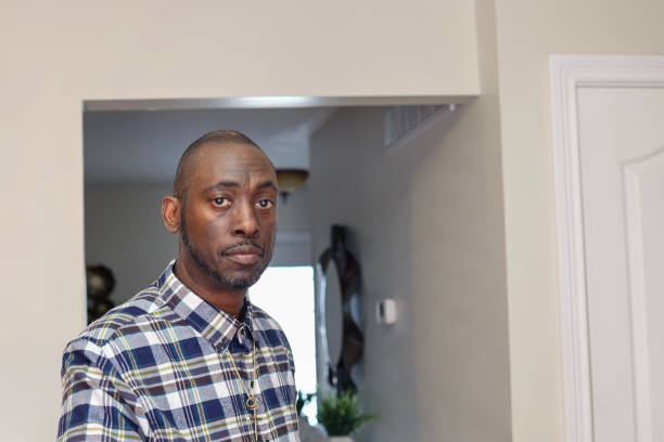 istock A portrait of a black man looking sad 1480104593