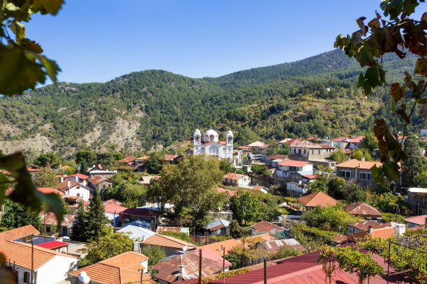 Villaggio Pedoulas - foto stock