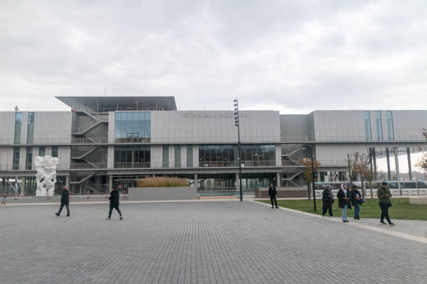 Istanbul, Turkey - December 11, 2022: Istanbul Modern building designed by Renzo Piano.