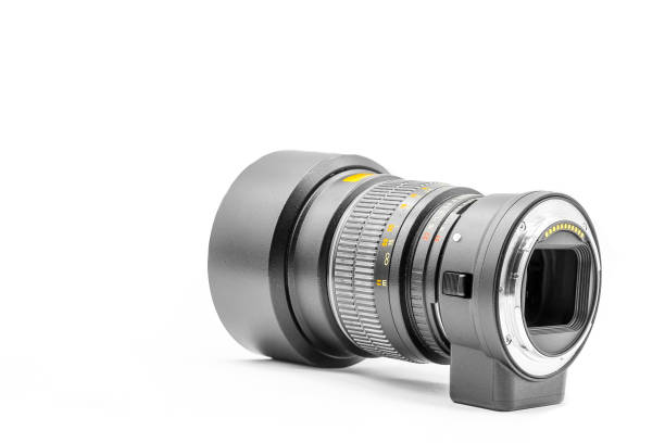 istock Portrait 85mm lens, for camera, isolated on white 1480106940