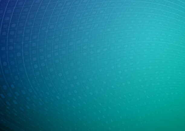 Blue abstract curved grid pattern background Turquoise blue abstract wavy lines and dots textured pattern vector background illustration abstract background teal stock illustrations