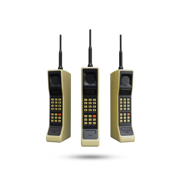 istock Motorola DynaTAC 8000X Old Mobile. World first mobile phone. 1480123934