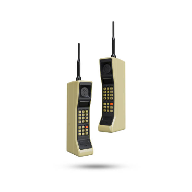 istock Motorola DynaTAC 8000X Old Mobile. World first mobile phone. 1480123937