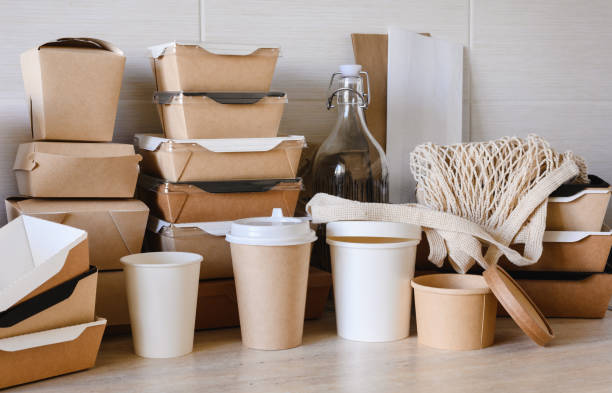 istock A set of eco-friendly lunch boxes and food containers made from biodegradable materials. 1480123948