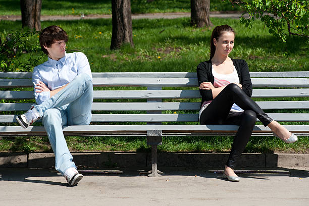 istock Young couple in quarrel 148012724