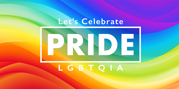 LGBTQA plus PRIDE concept vector illustration. for template, horizontal poster, background banner and social media