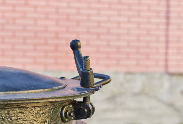 Part close up of a portable field kitchen