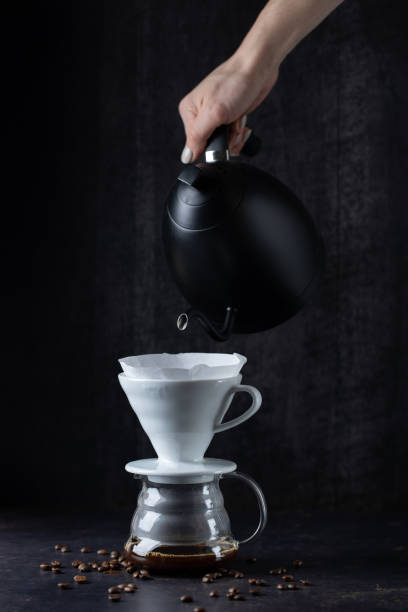 istock Barista pouring coffee with chemex 1480145621
