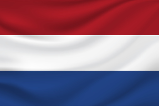 Netherlands flag. Vector illustration. EPS10