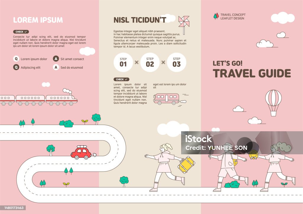 Infographic Leaflet Example Leaflet Design Stock Illustration - Download Image Now - Infographic ...