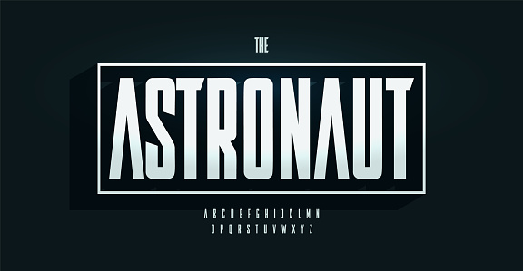 Bold condensed alphabet, urban compressed sans serif letters, space font for futuristic logo, headline, edm typography, game design. Vector typographic design.