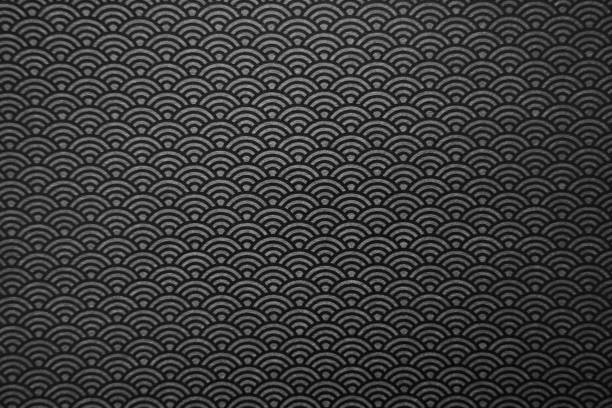 Black background of Japanese paper