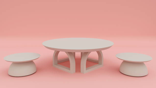 istock Podium table product 3d visualization background. abstract for branding cosmetic pedestal podium display promotion concept for advertising 1480180471