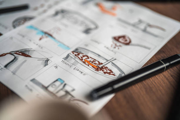 istock Storyboard And Colored Pencils On The Table 1480182282