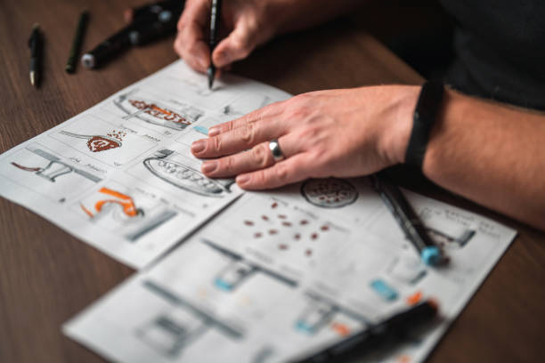 istock Caucasian Male Draws A Storyboard 1480182694