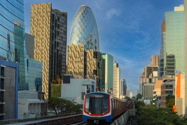 istock BTS Sky Train is running in downtown of Bangkok. 1480184741
