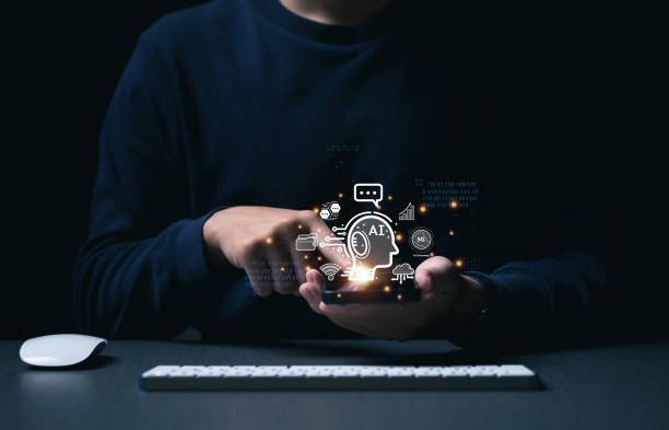 istock Business use AI smart technology by inputting. AI, Artificial Intelligence, Futuristic technology transformation, Chatbot, assistant, secretary. 1480191903