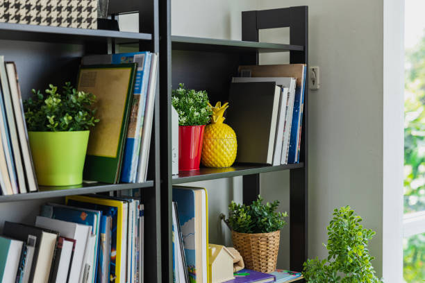 istock Book shelf in living room, still life. 1480193313