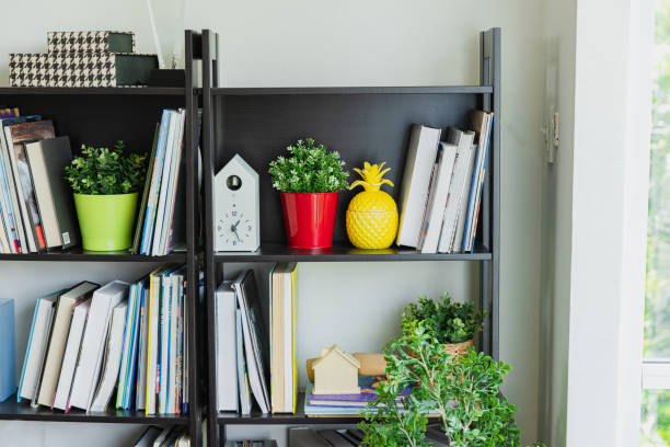 istock Book shelf in living room, still life. 1480193314