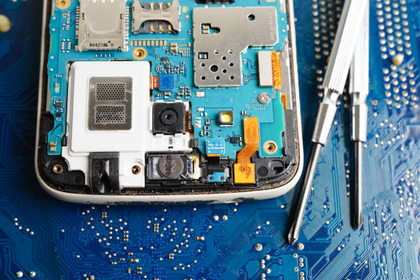 istock Repairing and upgrade mobile phone, electronic, computer hardware and technology concept. 1480194758
