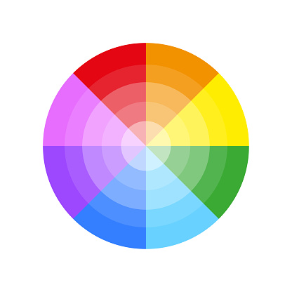 round color palette. Gradient color. Vector illustration. EPS 10.