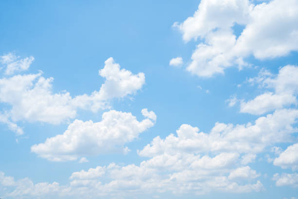 istock Beautiful view of blue sky with clouds at sunrise. Partly cloudy.Background cloud summer. Cloud summer. Sky cloud clear with sunset. Natural sky cinematic beautiful yellow and white texture background 1480218121