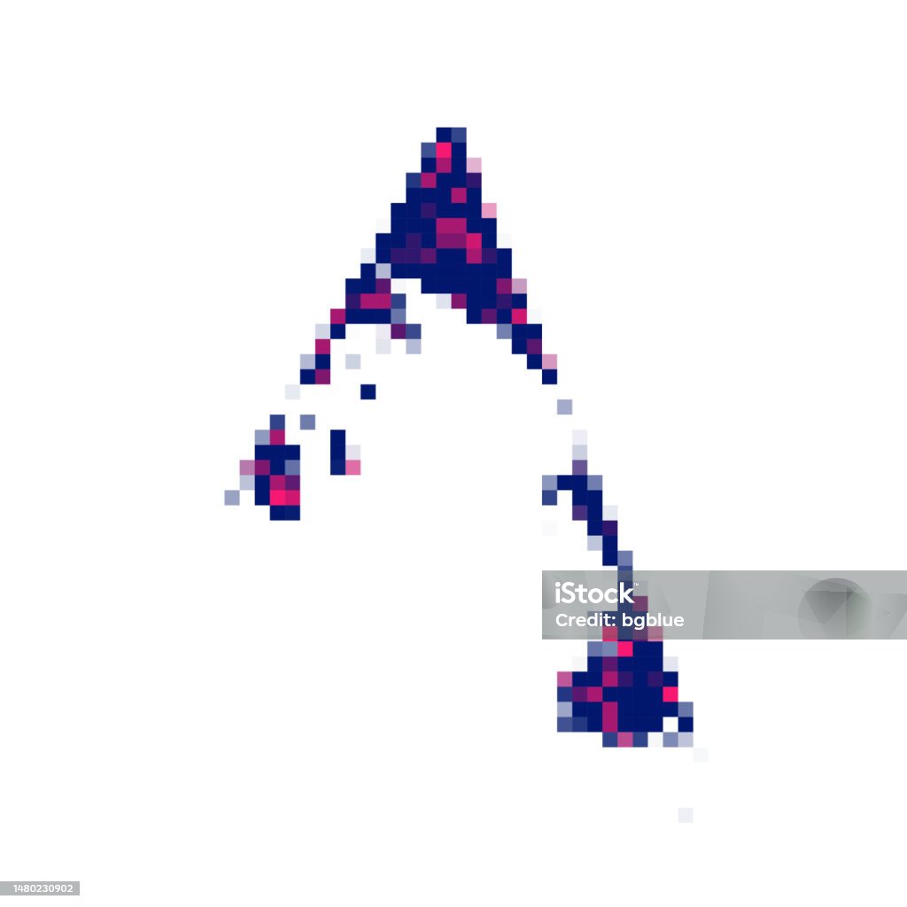 Ilustración de Mapa De La Dependencia De Ross En Píxeles Sobre Fondo