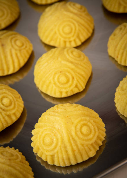 istock Traditional eid maamoul or mamoul cookies with dates, nuts, and jam, Arabic sweets for Aid al-Fitr and easter 1480241376