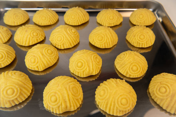 istock Traditional eid maamoul or mamoul cookies with dates, nuts, and jam, Arabic sweets for Aid al-Fitr and easter 1480241404