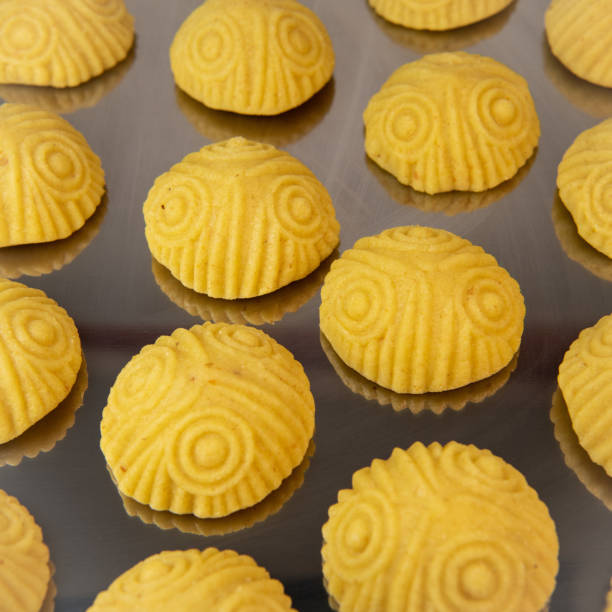 istock Traditional eid maamoul or mamoul cookies with dates, nuts, and jam, Arabic sweets for Aid al-Fitr and easter 1480241564