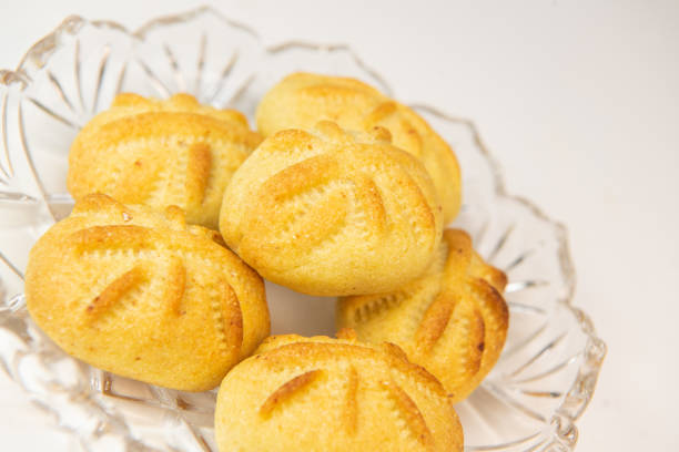 istock Traditional eid maamoul or mamoul cookies with dates, nuts, and jam, Arabic sweets for Aid al-Fitr and easter 1480242305