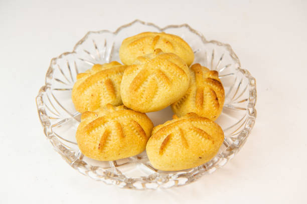 istock Traditional eid maamoul or mamoul cookies with dates, nuts, and jam, Arabic sweets for Aid al-Fitr and easter 1480242307