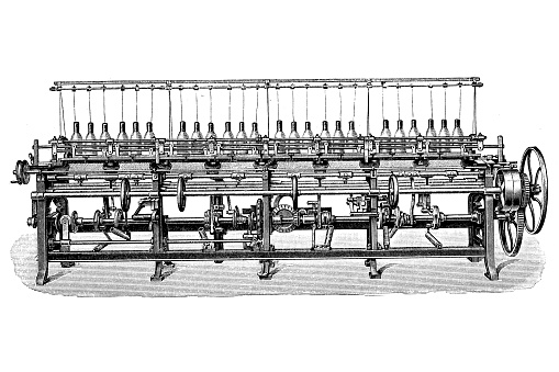 Flat mechanical weaving chair (cotton chair)