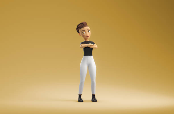 istock Portrait of a female metaverse avatar 1480242478
