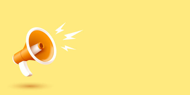 istock Illustration of Megaphone For Adversing On Yellow Background 1480245117