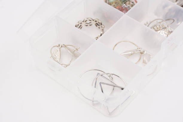 istock Ten slots organizer box for jewelry 1480247777