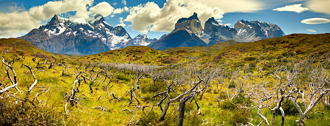 Cuernos Paine Grande, Torres Del Paine National Park, Patagonia, Chile, South America