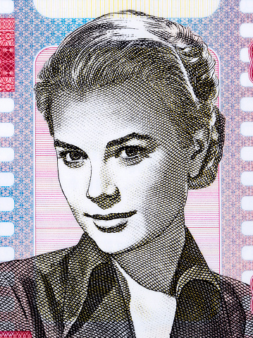 Grace Kelly a closeup portrait from money