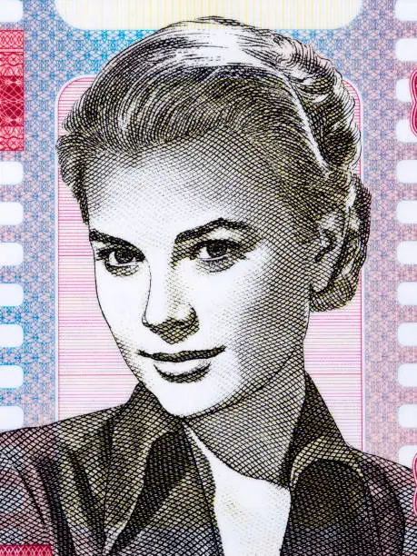 Photo of Grace Kelly a portrait from money