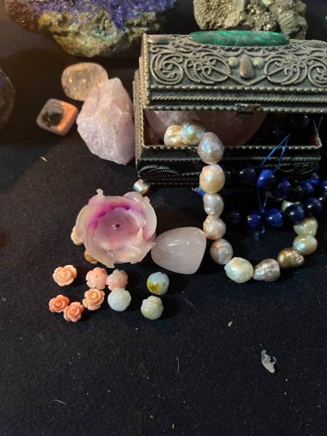 istock Still color image with gemstone, jewelry, candle 1480260536