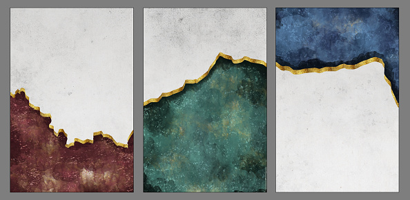 3d wallpaper modern wall frames. resin geode and abstract art, and functional art, like watercolor geode painting. golden and gray marble background