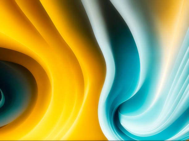 istock Light Blue, Yellow abstract layout. An elegant bright illustration with gradient. 1480269170