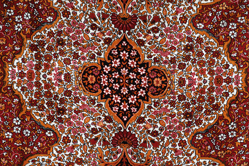 Colorful rug in Turkish style.