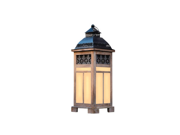 istock wooden flashlight for a candle is isolated on a white background 1480283007