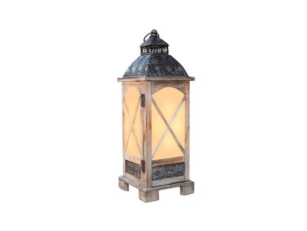 istock wooden flashlight for a candle is isolated on a white background 1480283009