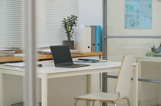 istock Workplace of doctor with laptop 1480285724