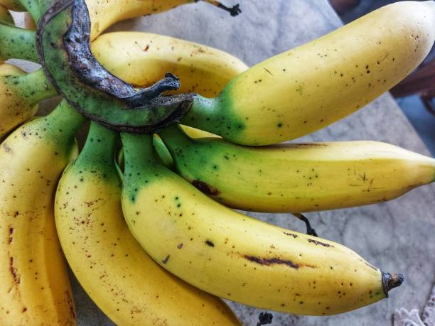 yellow ripe bananas